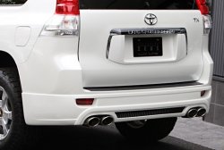 11 949 р. Накладка на задний бампер Mz SPEED  Toyota Land Cruiser Prado  J150 (2009-2013) (Неокрашенная). Увеличить фотографию 3