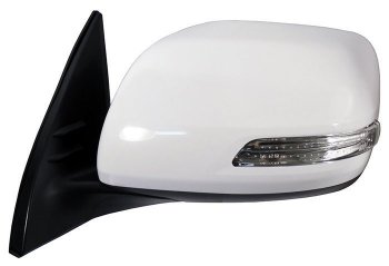 10 699 р. Боковое левое зеркало заднего вида (обогрев/поворотник) SAT Toyota Land Cruiser Prado J150 дорестайлинг (2009-2013) (Неокрашенное). Увеличить фотографию 1