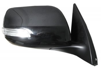 9 299 р. Боковое правое зеркало заднего вида (обогрев/поворотник) SAT  Toyota Land Cruiser Prado  J150 (2009-2013) (Неокрашенное). Увеличить фотографию 1