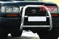 Защита переднего бампера под штатную лебедку Souz-96 (d76) Toyota Land Cruiser 80 (1989-1997)