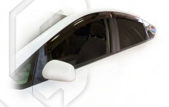 2 079 р. Дефлектора окон (левый руль) CA-Plastiс  Toyota Prius  XW20 (2003-2011) (Classic полупрозрачный, Без хром.молдинга). Увеличить фотографию 1