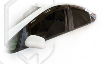2 079 р. Дефлектора окон (правый руль) CA-Plastiс  Toyota Prius  XW20 (2003-2011) (Classic полупрозрачный, Без хром.молдинга). Увеличить фотографию 1