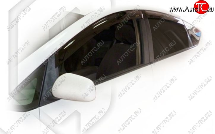 2 079 р. Дефлектора окон (правый руль) CA-Plastiс  Toyota Prius  XW20 (2003-2011) (Classic полупрозрачный, Без хром.молдинга)