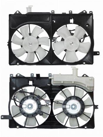 8 249 р. Вентилятор радиатора в сборе (1NZFXE) SAT  Toyota Prius  XW20 (2003-2011). Увеличить фотографию 1
