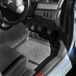 2 899 р. Коврики в салон (правый руль) Aileron 3D Soft Toyota Prius XW30 дорестайлинг (2009-2011). Увеличить фотографию 1