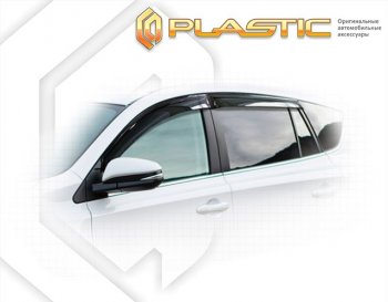2 059 р. Дефлектора окон CA-Plastic  Toyota RAV4  XA40 (2015-2019) (Classic полупрозрачный). Увеличить фотографию 1
