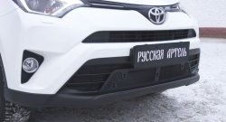 1 939 р. Защитная сетка решетки переднего бампера РА  Toyota RAV4  XA40 (2015-2019). Увеличить фотографию 1