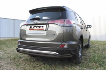 Защита задняя Slitkoff Toyota RAV4 XA40 5 дв. рестайлинг (2015-2019)