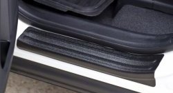1 579 р. Накладки на порожки автомобиля RA Toyota RAV4 XA40 5 дв. рестайлинг (2015-2019) (Комплект (4 шт.)). Увеличить фотографию 3