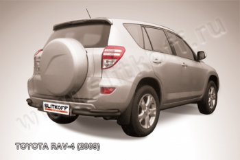 6 299 р. Уголки d57+d42 двойные  Toyota RAV4  XA30 (2008-2010) (Цвет: серебристый). Увеличить фотографию 1