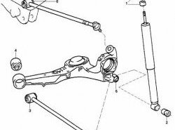 959 р. Полиуретановый сайлентблок нижнего продольного рычага задней подвески (передний) Точка Опоры Toyota RAV4 XA10 3 дв. дорестайлинг (1994-1997). Увеличить фотографию 2