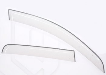 2 349 р. Дефлектора окон CA-Plastiс  Toyota RAV4  XA50 (2018-2024) (Шелкография белая, Без хром молдинга). Увеличить фотографию 1