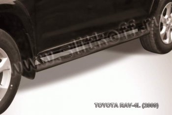 9 599 р. Защита порогов Slitkoff  Toyota RAV4  XA30 (2010-2013) (Цвет: серебристый). Увеличить фотографию 1