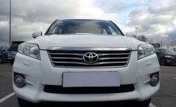 1 229 р. Сетка на бампер Russtal (черная)  Toyota RAV4  XA30 (2010-2013). Увеличить фотографию 3