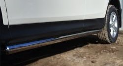 16 299 р. Защита порогов из круглой трубы диаметром 63 мм Russtal  Toyota RAV4  XA40 (2012-2015) (Защита порогов с со скосами на торцах (вариант 1)). Увеличить фотографию 11