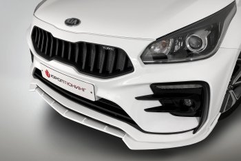 Сплиттер переднего бампера QUASAR KIA Rio 4 FB дорестайлинг седан (2016-2020)