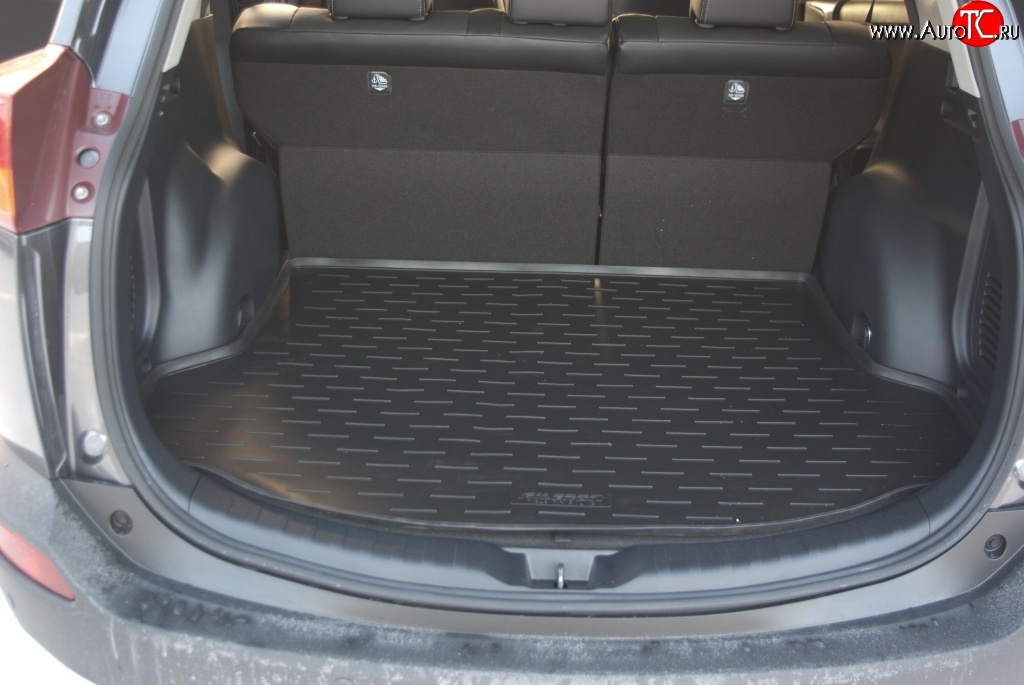 1 069 р. Коврик в багажник (докатка, ровный пол) Aileron (полиуретан)  Toyota RAV4  XA40 (2012-2015)