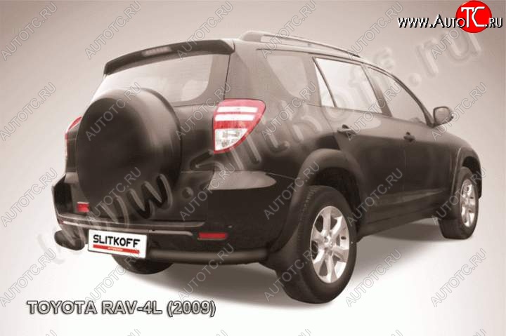 5 299 р. Уголки d76  Toyota RAV4  XA30 (2009-2010) (Цвет: серебристый)