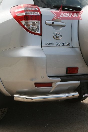 7 649 р. Защита заднего бампера из боковых уголков Souz-96 (d60) Toyota RAV4 XA30 5 дв. удлиненный 1-ый рестайлинг (2009-2010). Увеличить фотографию 1