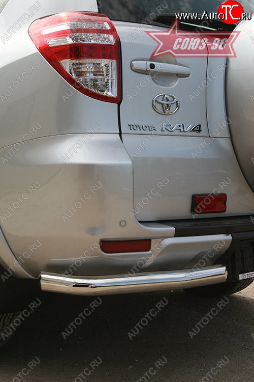 7 649 р. Защита заднего бампера из боковых уголков Souz-96 (d60) Toyota RAV4 XA30 5 дв. удлиненный 1-ый рестайлинг (2009-2010)