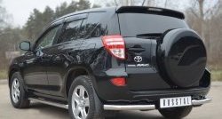 13 949 р. Защита заднего бампера (Ø63 мм, нержавейка) SLITKOFF  Toyota RAV4  XA30 (2010-2013) 5 дв. 2-ой рестайлинг. Увеличить фотографию 4