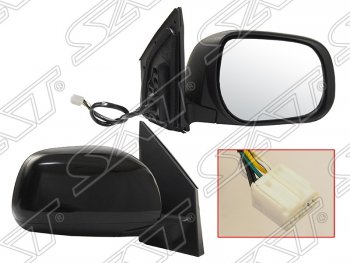 5 999 р. Боковое правое зеркало заднего вида (Регулировка: складное/обогрев) SAT Toyota RAV4 XA30 5 дв. 1-ый рестайлинг (2008-2010) (Неокрашенное). Увеличить фотографию 1