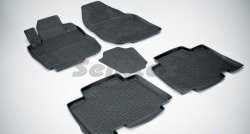 2 699 р. Износостойкие коврики в салон с высоким бортом L SeiNtex Premium 4 шт. (резина)  Toyota RAV4  XA30 (2010-2013). Увеличить фотографию 1