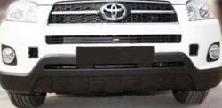 14 399 р. Накладка на передний бампер CT v1  Toyota RAV4  XA40 (2012-2015) (Неокрашенная). Увеличить фотографию 1