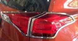 5 349 р. Накладки на фонари СТ Toyota RAV4 XA40 5 дв. дорестайлинг (2012-2015) (Неокрашенные). Увеличить фотографию 1