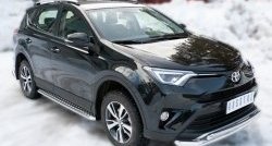 26 399 р. Широкая защита порогов (рестайлинг) SLITKOFF Toyota RAV4 XA40 5 дв. дорестайлинг (2012-2015). Увеличить фотографию 4