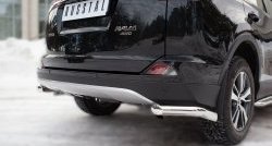 12 999 р. Защита заднего бампера (Ø63 мм уголки, нержавейка) Russtal  Toyota RAV4  XA40 (2015-2019). Увеличить фотографию 2