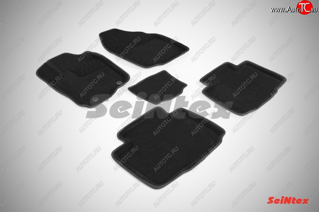 4 999 р. Износостойкие коврики в салон 3D TOYOTA RAV 4 IV черные (компл) Toyota RAV4 XA40 5 дв. дорестайлинг (2012-2015)