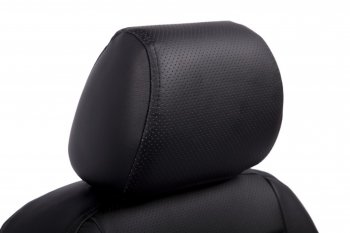 6 249 р. Чехлы на сиденья из экокожи Seintex  Toyota RAV4  XA40 (2012-2019) (Цвет: черный/черный). Увеличить фотографию 2