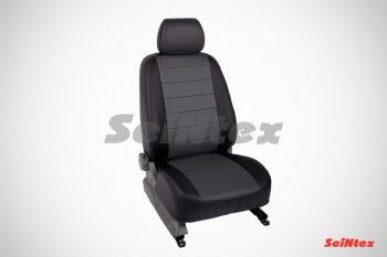 6 249 р. Чехлы на сиденья из экокожи Seintex  Toyota RAV4  XA40 (2012-2019) (Цвет: черный/черный). Увеличить фотографию 5