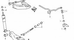 1 339 р. Полиуретановый комплект верхнего рычага сайлентблоков передней подвески Точка Опоры  Toyota Town Ace  3 (1996-2008). Увеличить фотографию 2