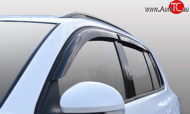 2 699 р. Ветровики SkyLine с хром.молдингом Toyota Venza GV10 дорестайлинг (2008-2012)