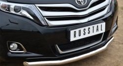 14 399 р. Одинарная защита переднего бампера диаметром 63 мм Russtal Toyota Venza GV10 рестайлинг (2012-2016). Увеличить фотографию 2