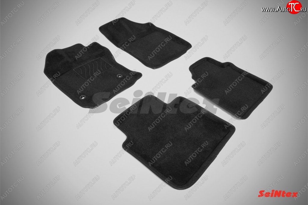 4 999 р. Износостойкие коврики в салон 3D TOYOTA VENZA черные (компл) Toyota Venza GV10 рестайлинг (2012-2016)