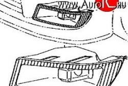 8 999 р. Противотуманная фара левая оригинал Toyota Vios седан (2002-2005). Увеличить фотографию 1