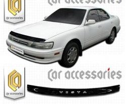 1 989 р. Дефлектор капота CA-Plastic  Toyota Vista  седан (1990-1994) (Classic черный, Без надписи). Увеличить фотографию 1