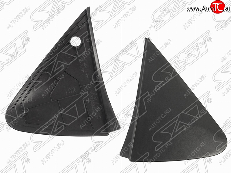 289 р. Левая накладка основания зеркала (треугольник) SAT  Toyota Vitz  XP90 - Yaris  XP90