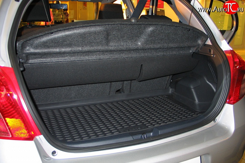 1 259 р. Коврик в багажник Element (полиуретан) (хетчбек) Toyota Yaris XP90 дорестайлинг, хэтчбэк 3 дв. (2005-2008)