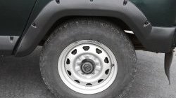 10 399 р. Накладки на колёсные арки RA (50 мм, комплект)  Уаз 469 (1972-2011) (Поверхность шагрень). Увеличить фотографию 8