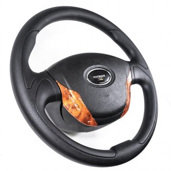 3 399 р. Рулевое колесо Turbo (Ø360)  Уаз Патриот ( 3163 5 дв.,  Карго,  23632,  3163 5-дв.) (2005-2016) (Дерево). Увеличить фотографию 2
