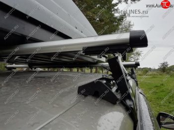 2 999 р. Багажник на крышу INTER D-1 (в обхват дверного проема) Lexus LX 570 J200 2-ой рестайлинг (2015-2024) (Cтальные поперечины длиной 1200 мм, без обтекателей). Увеличить фотографию 2