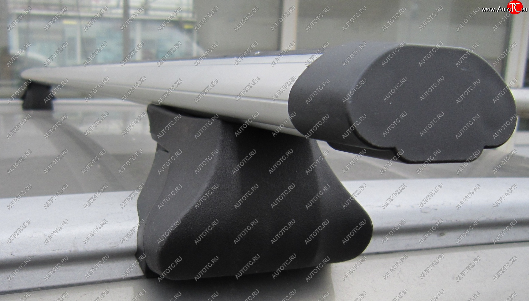 4 598 р. Комплект поперечин с крепежом для интегрированых рейлингов Integra   (Алюминий 1300 мм)