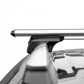6 799 р. Багажник в сборе LUX Элегант KIA Rio 3 QB дорестайлинг седан (2011-2015) (поперечины аэро-классик, длина 120 см). Увеличить фотографию 4