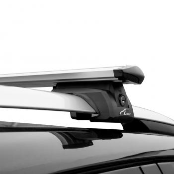 8 399 р. Багажник в сборе LUX Элегант Chevrolet Niva 2123 рестайлинг (2009-2020) (поперечины аэро-трэвэл, длина 130 см серые). Увеличить фотографию 4