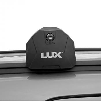 8 159 р. Багажник в сборе универсальный (на интегрированые рейлинги) LUX SCOUT Chevrolet Epica V250 (2006-2012) (серые поперечины). Увеличить фотографию 5