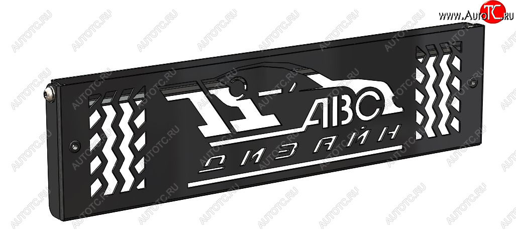 2 499 р. Кронштейн номерного знака переднего бампера АВС-Дизайн (для лебедок) Hyundai IX55 (2008-2012)